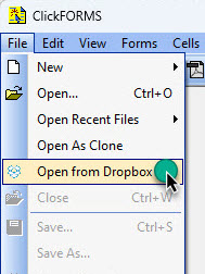 Dropbox with ClickFORMS - Teams