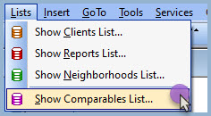 Comparables Database