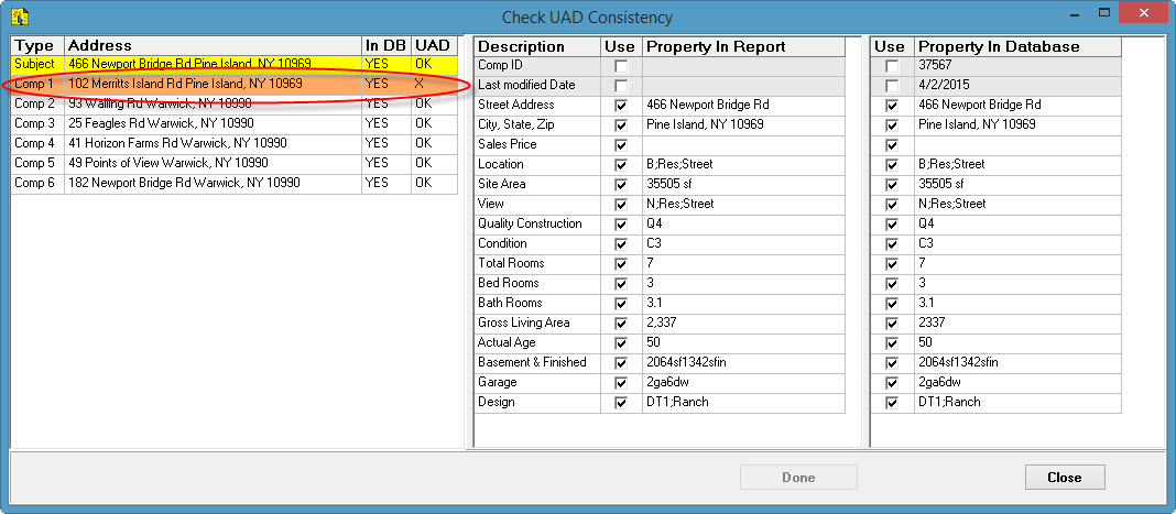 UAD Consistency Window